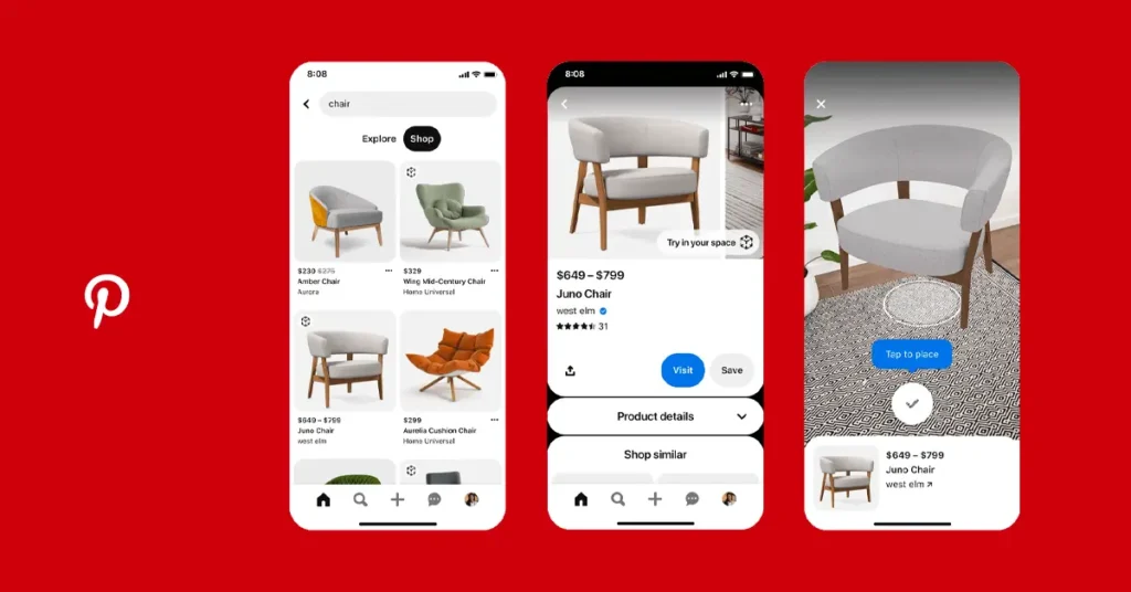 Pinterest augmented reality blog asset