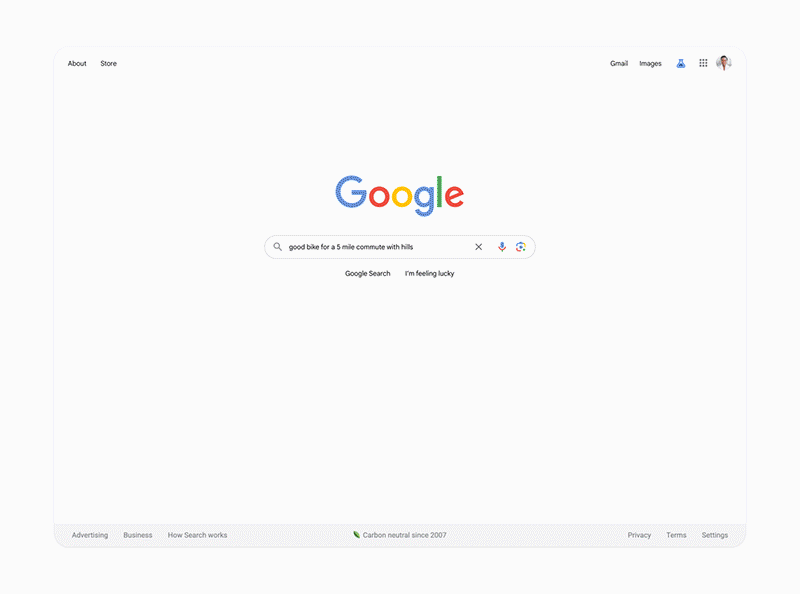 Google search AI bike advertisement Google search AI bike advertisement