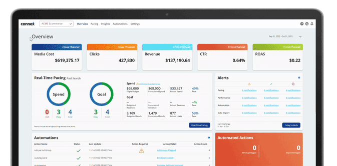 Dashboard Updated Mockup Showcase of the Connex dashboard