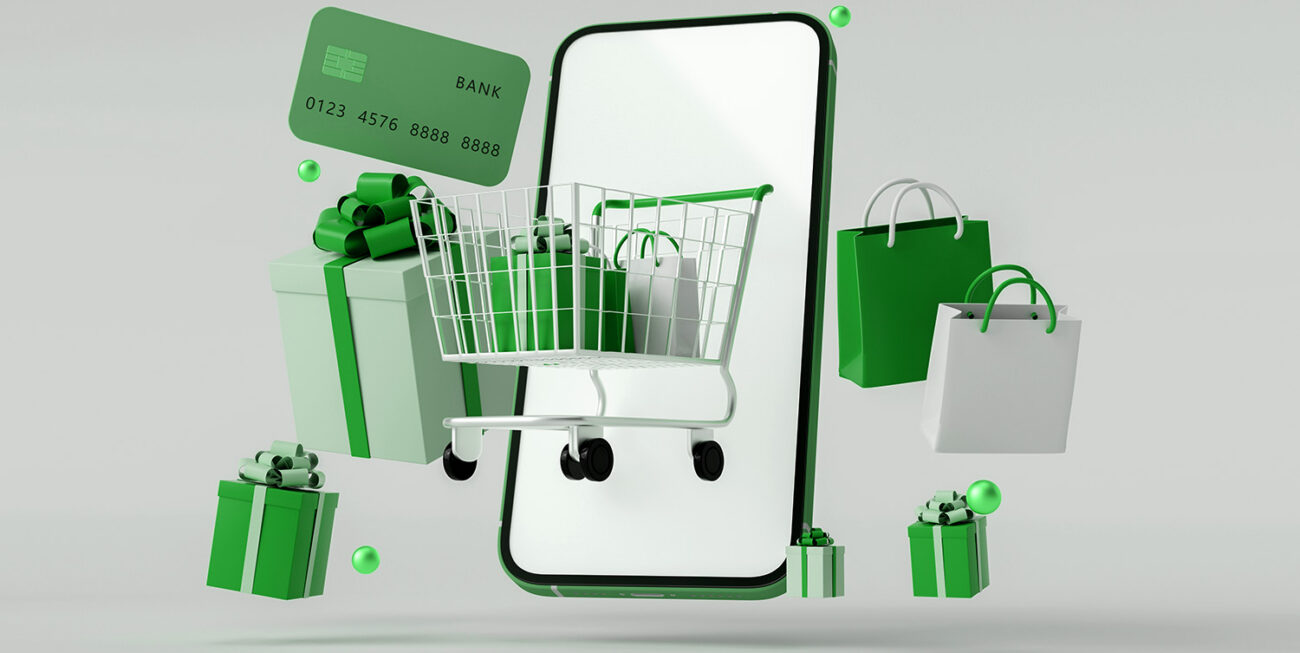 Online shopping with a phone