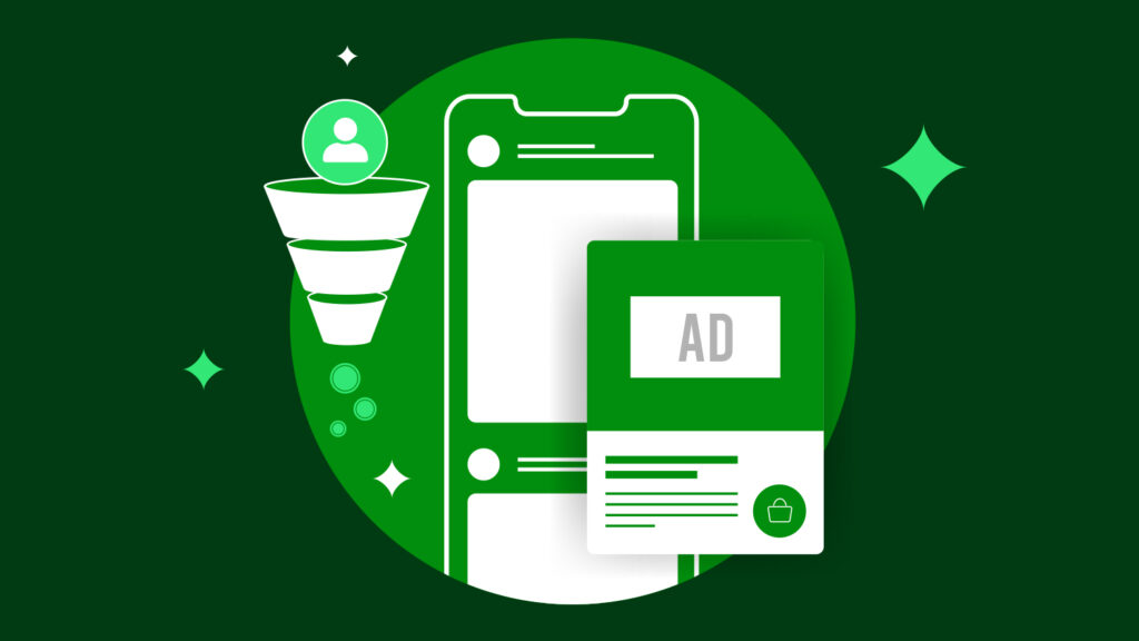 User flowing throw a paid media funnel