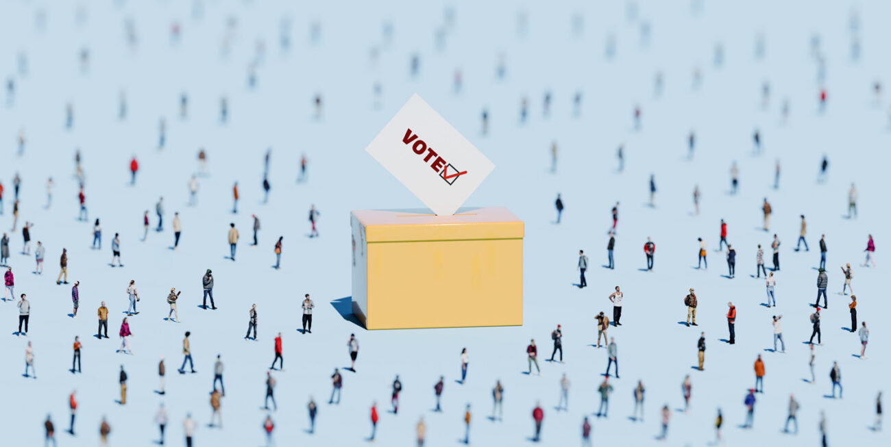 Casting a ballot