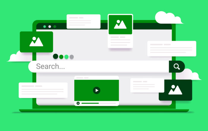 Using a laptop to search the world wide web