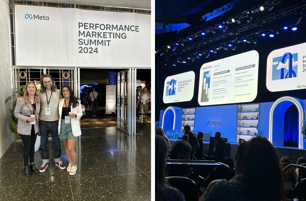 Multiple images showcasing the 2024 Meta Performance Marketing Summit