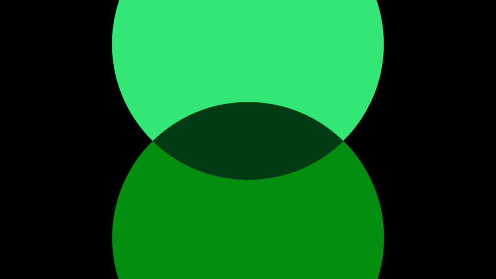 Colored Venn diagram