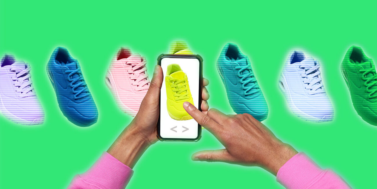 Shopping for sneakers on the internet