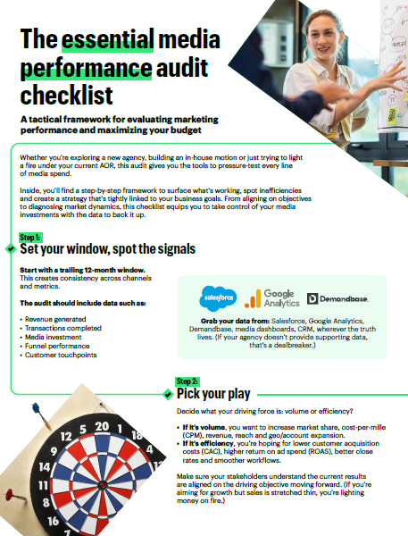 The essential media performance audit checklist preview