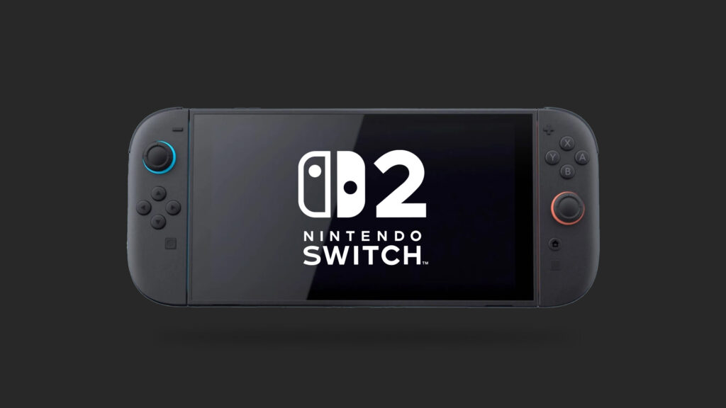 A Nintendo Switch 2 on a black background