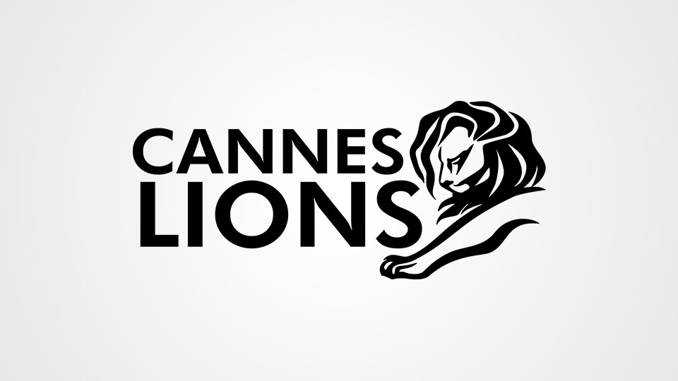 The Cannes Lions logo on an outdoor display