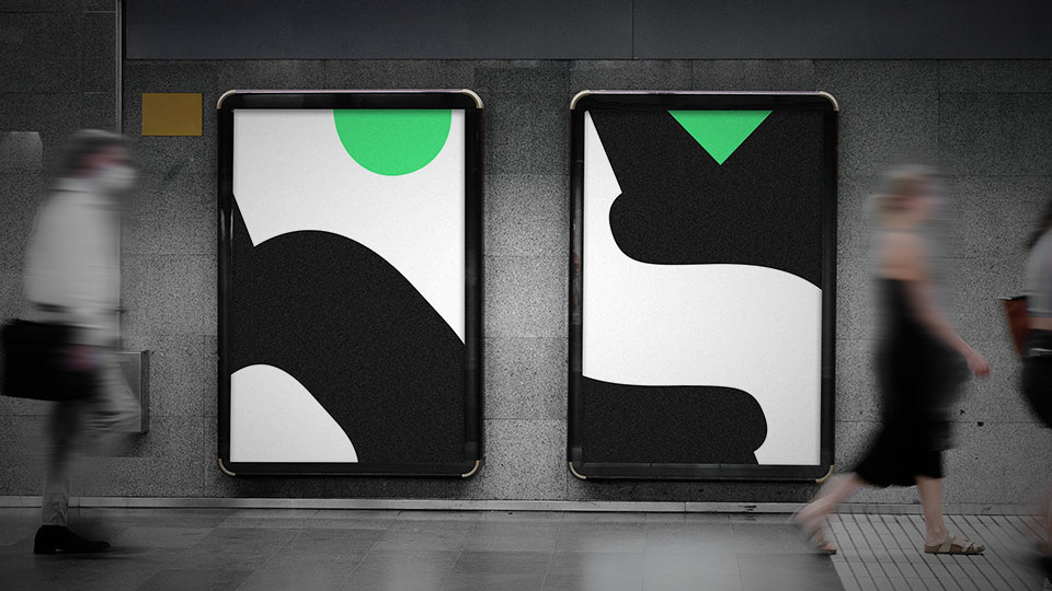 OOH advertisements on display using Rise's branding.