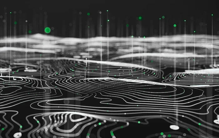 Droplets on a black topological map