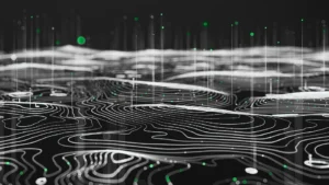 Droplets on a black topological map