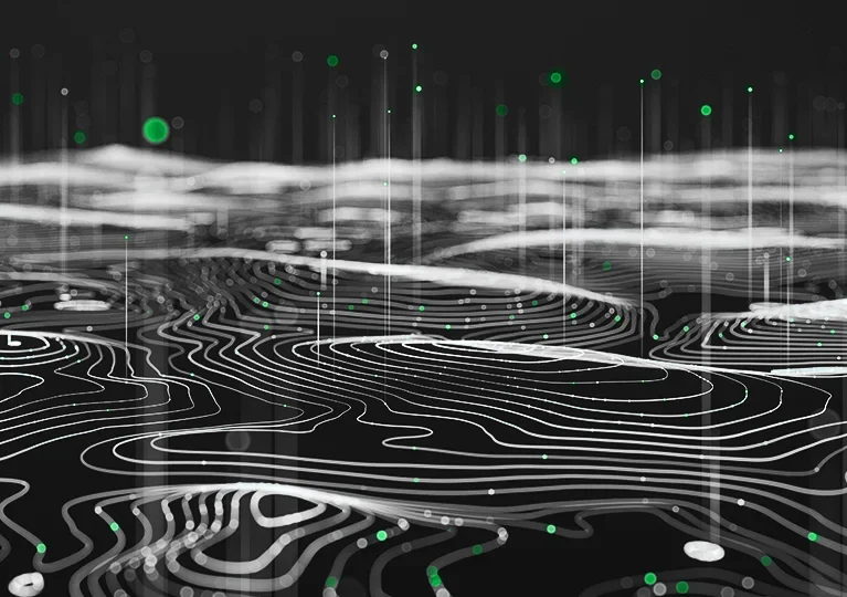 Droplets on a black topological map
